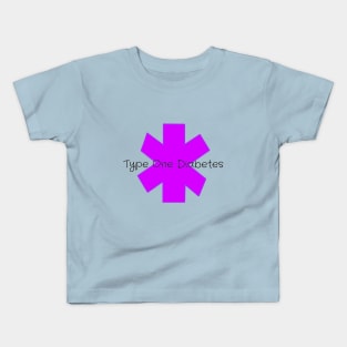 Type One Diabetes - Purple Kids T-Shirt